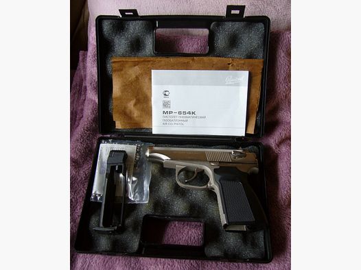 Baikal Makarov MP654K nickel steel Co2 Pistole