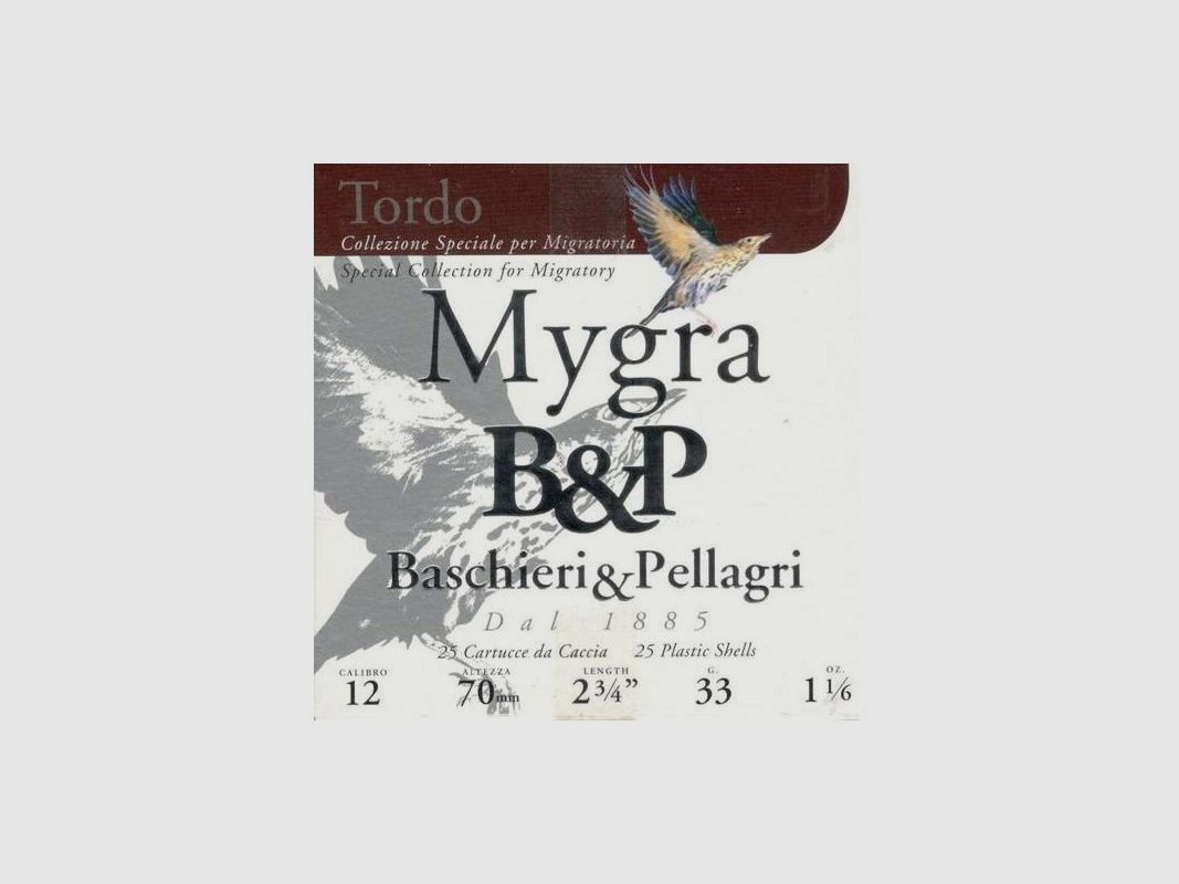 B&P MYGRA TORDO 33GR Nº 9,5