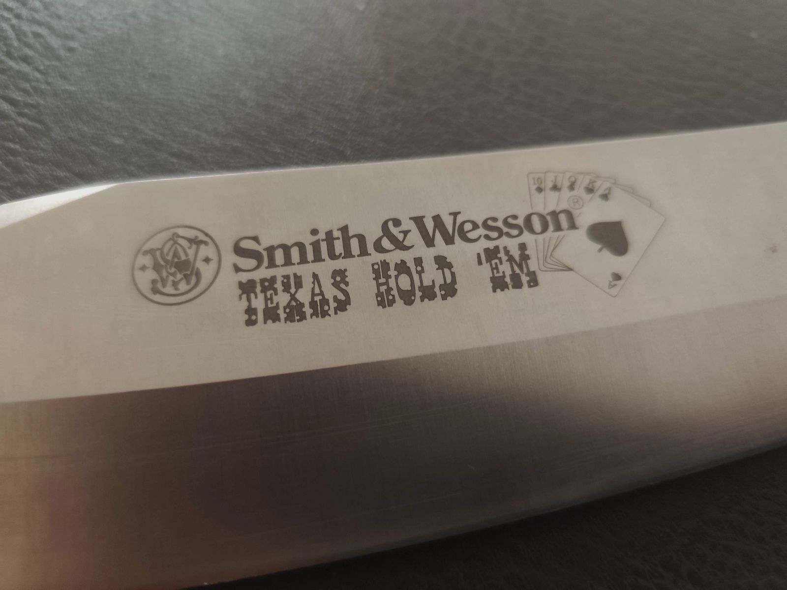 Smith and Wesson Texas Hold'em Bowiemesser 440c