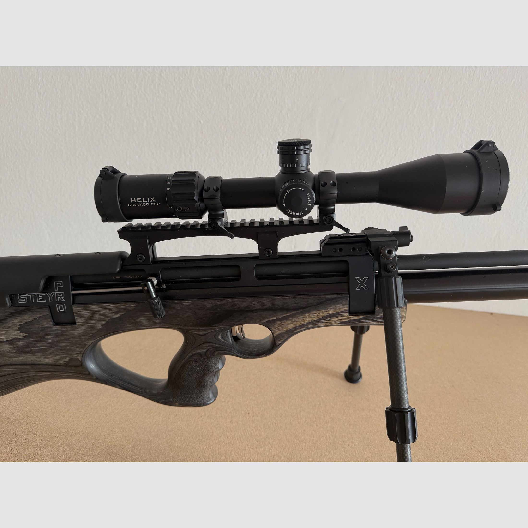 Steyr Pro X 4.5mm Complete Package + Carbon Bottle + 3 Magazines + Hawk Scope