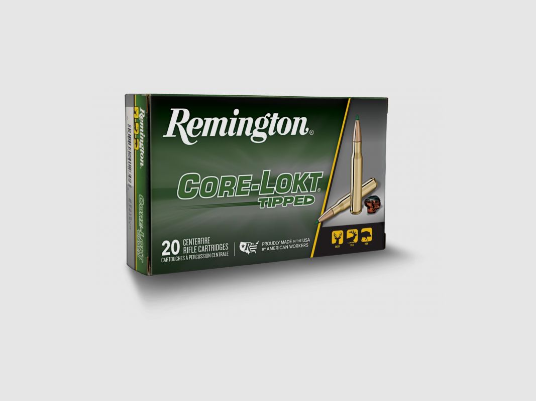 BOITE DE 20 CARTOUCHES REMINGTON 30-06 165 GR CORE-LOCK TIPPED