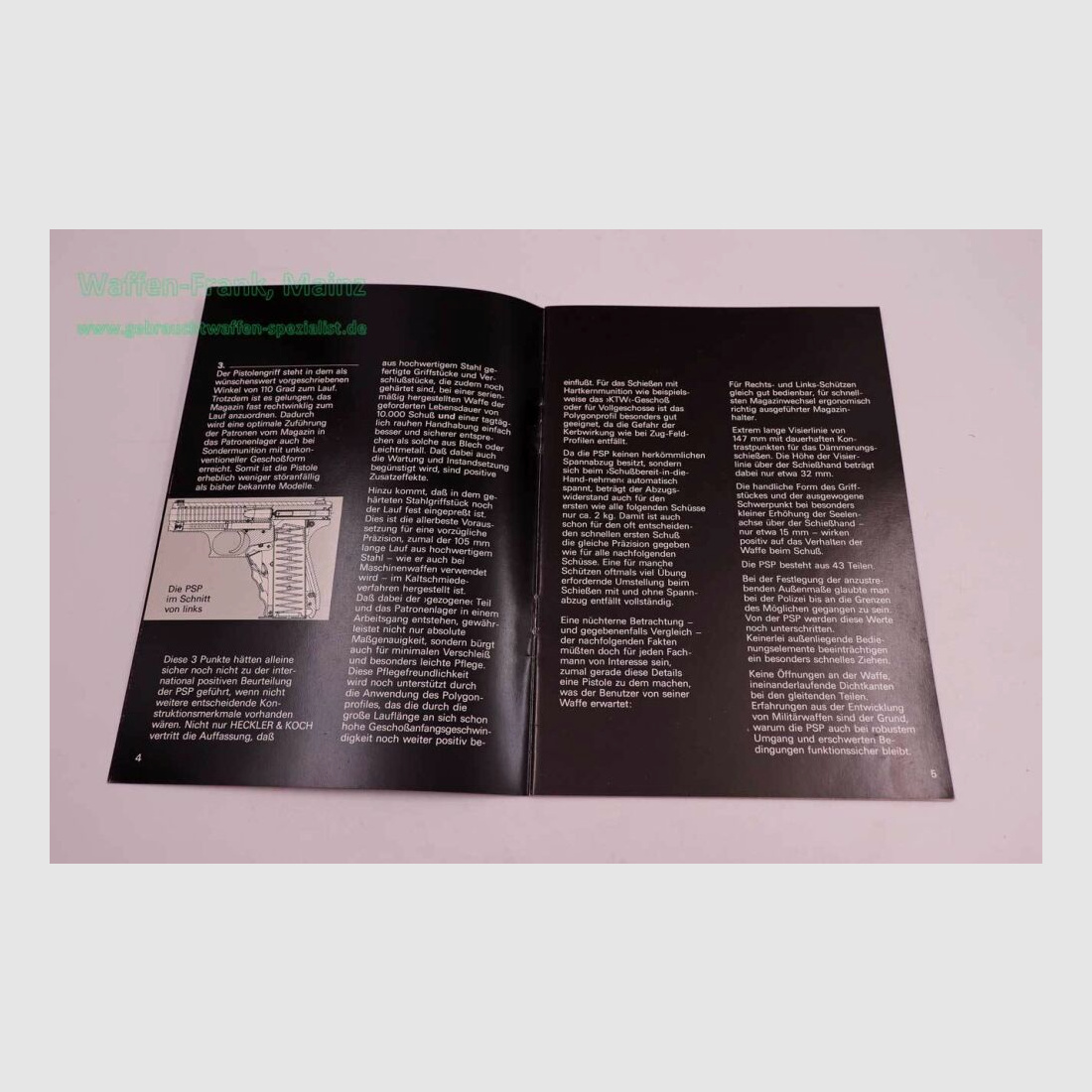 Heckler & Koch - Oberndorf Operating Manual Mod. PSP