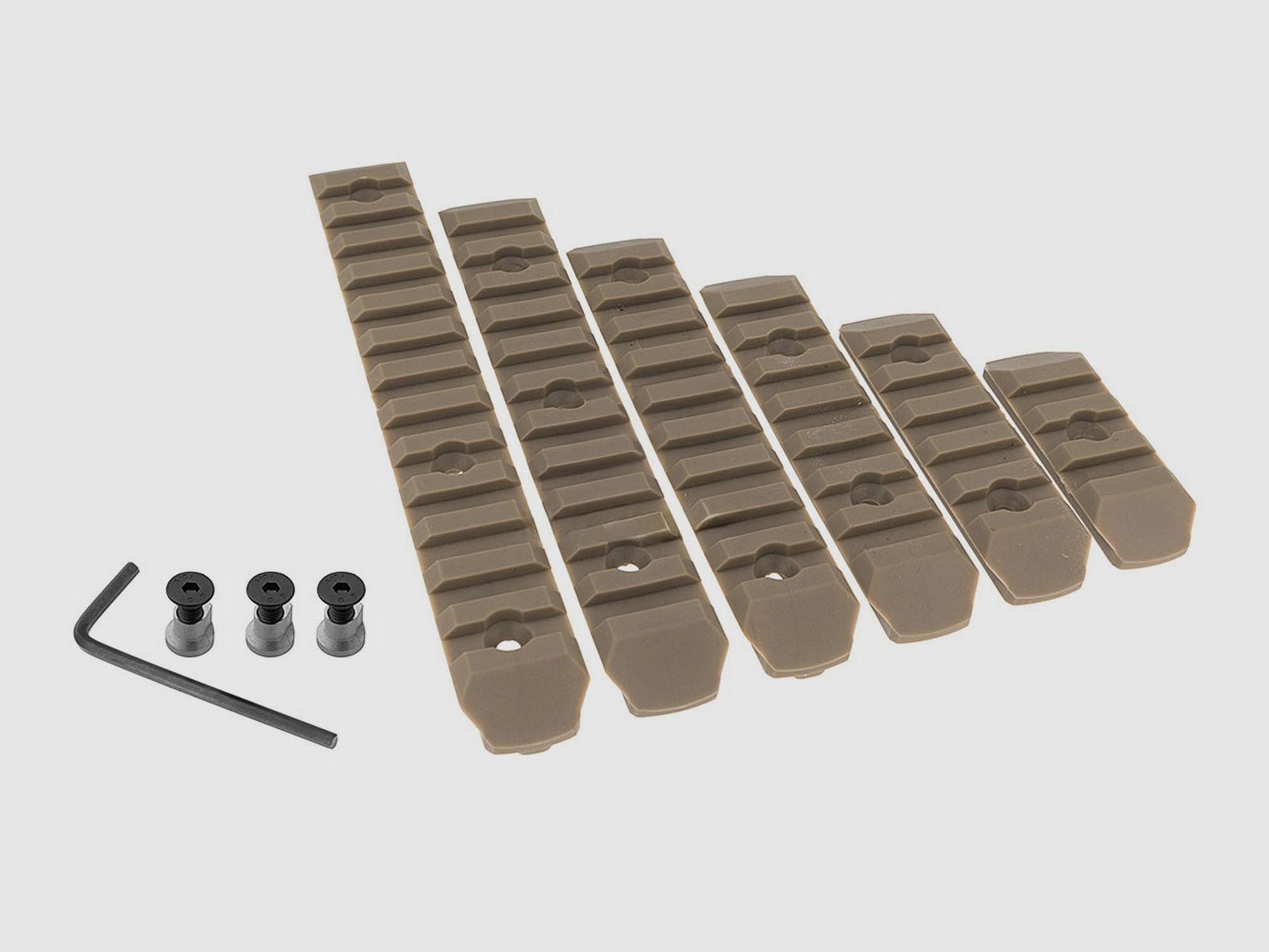 Set aus 6 Keymod-Schienen aus Nylon BO Manufacture