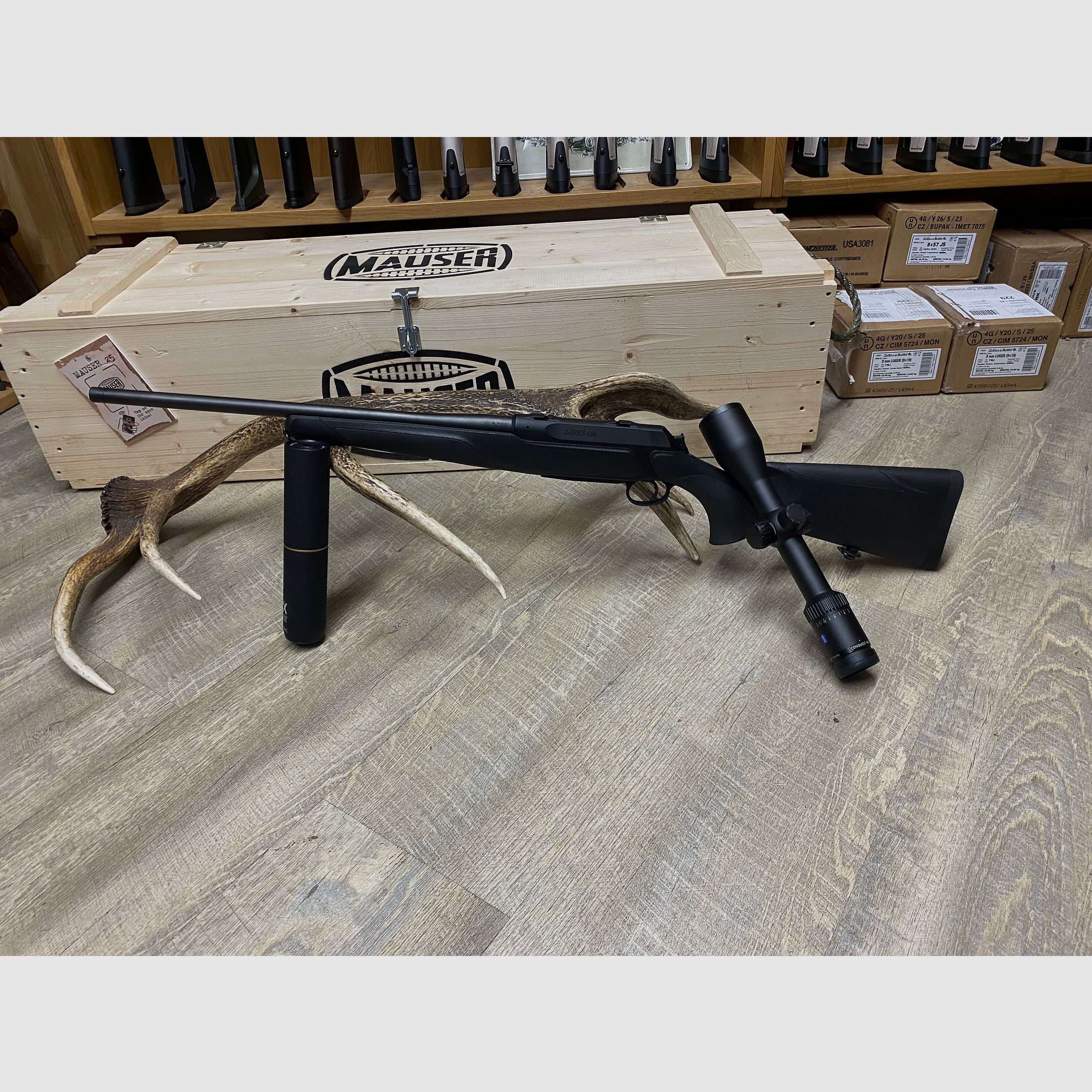 Sauer 404 Classic XT, mit Zeiss Conquest V6 2-12x50 M, VOLLSET