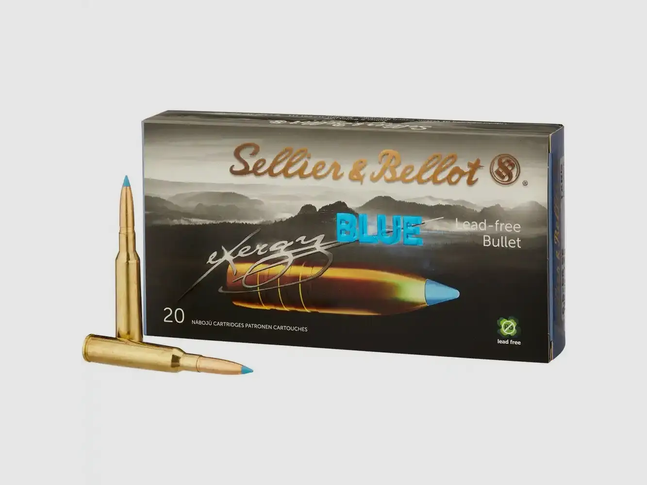 Sellier & Bellot 2003934 6,5x55 SE TXRG niebieski 7,8g 120grs. 20 sztuk bez ołowiu