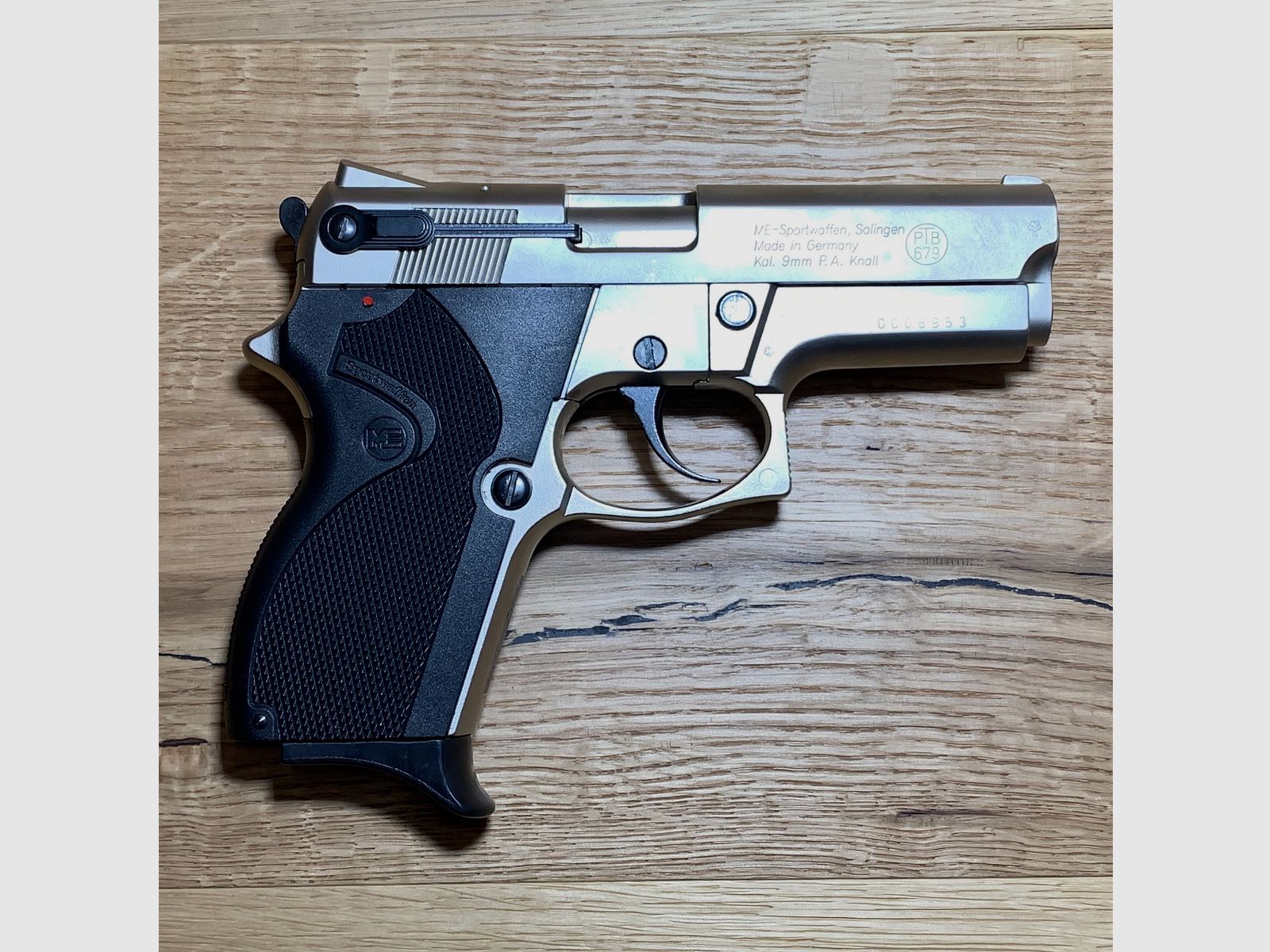 ME 69 Springfield (Mini Para) Pistolet de signalisation, finition mate, 9mm P.A.K., (réplique de S&W Mini Gun)