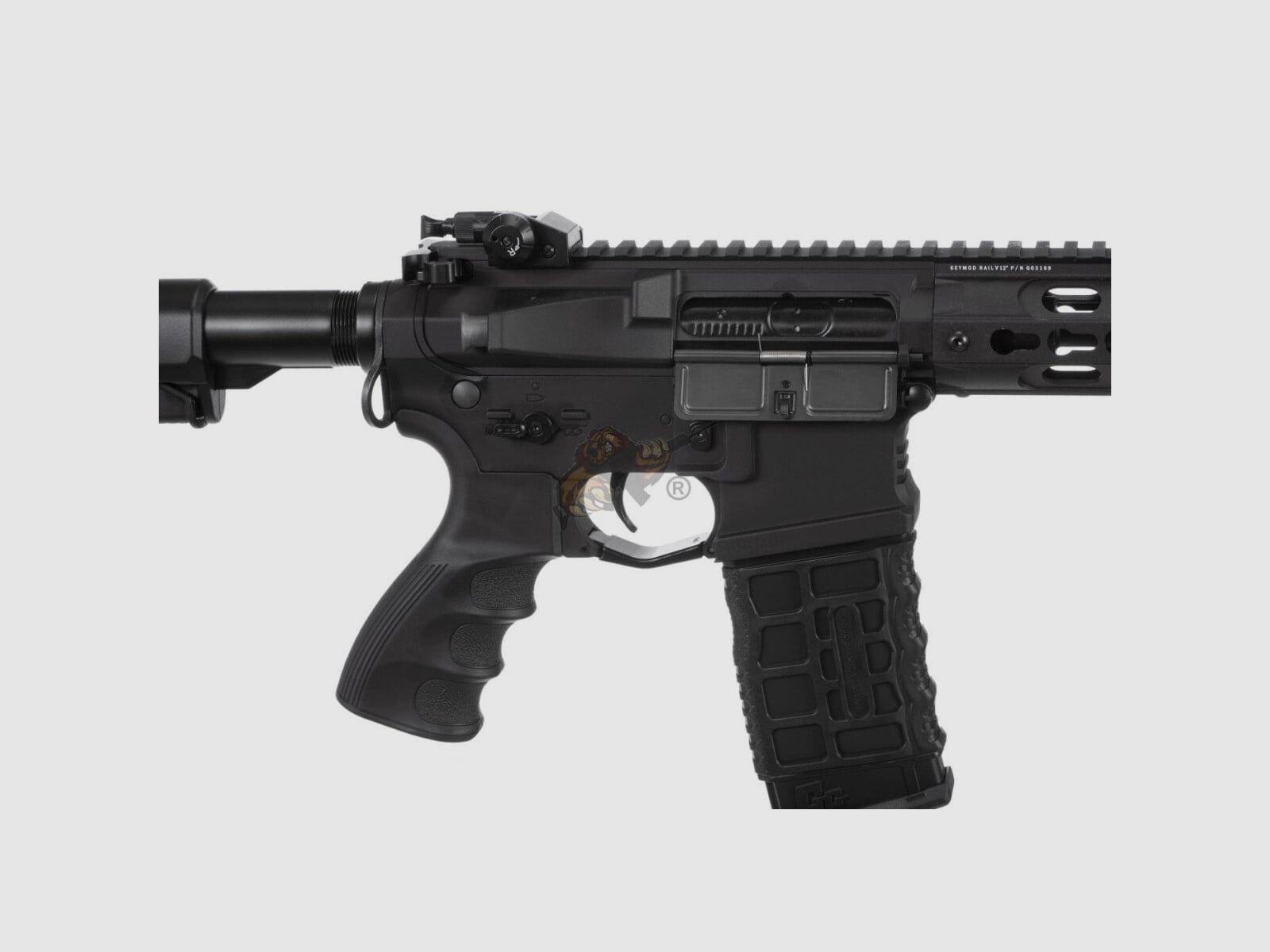 G&G GC16 WARTHOG 12" mit ETU in Schwarz Airsoft S-AEG frei ab 18