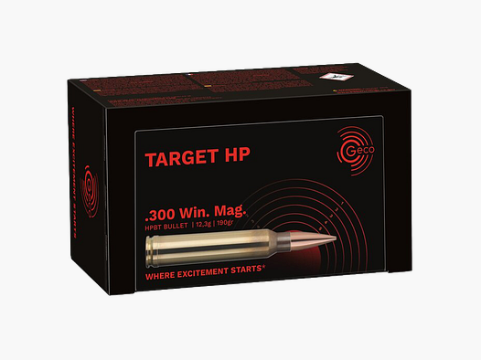 Geco .300 Win. Mag. TARGET HP 12,3g/190gr – 50er