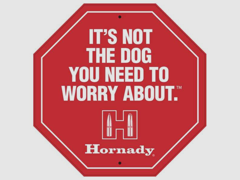 HORNADY BLECHSCHILD STOP ZEICHEN