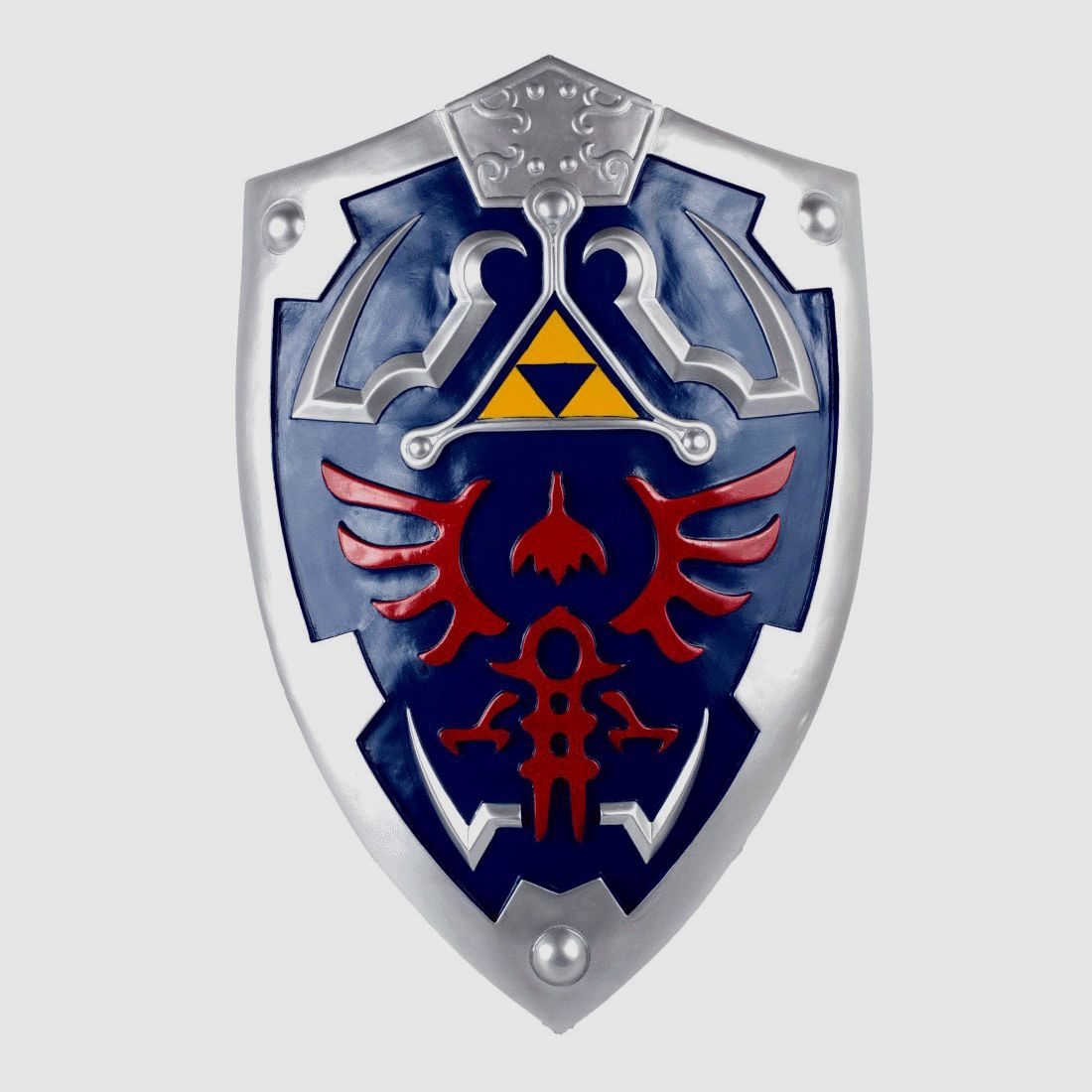 Zelda Schild mit Phoenix und Triforce Symbol