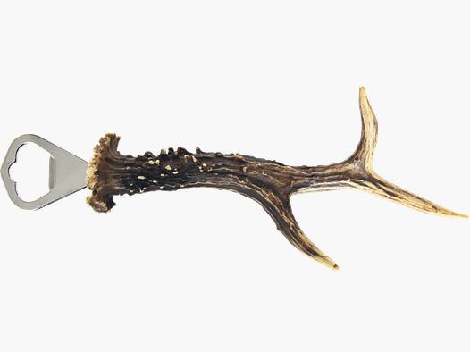 Bottle opener deer antler