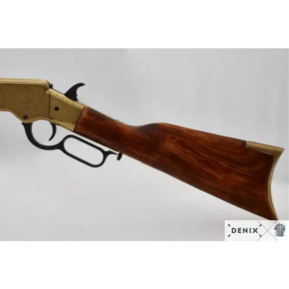 Decorative replica by Denix of the Henry rifle from the Civil War. HENRY CIVIL WAR RIFLE USA 1860 WINCHESTER, image 13 of 14