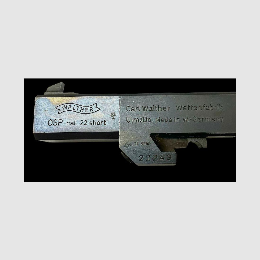 Walther OSP sport pistol – cal. .22 short – used