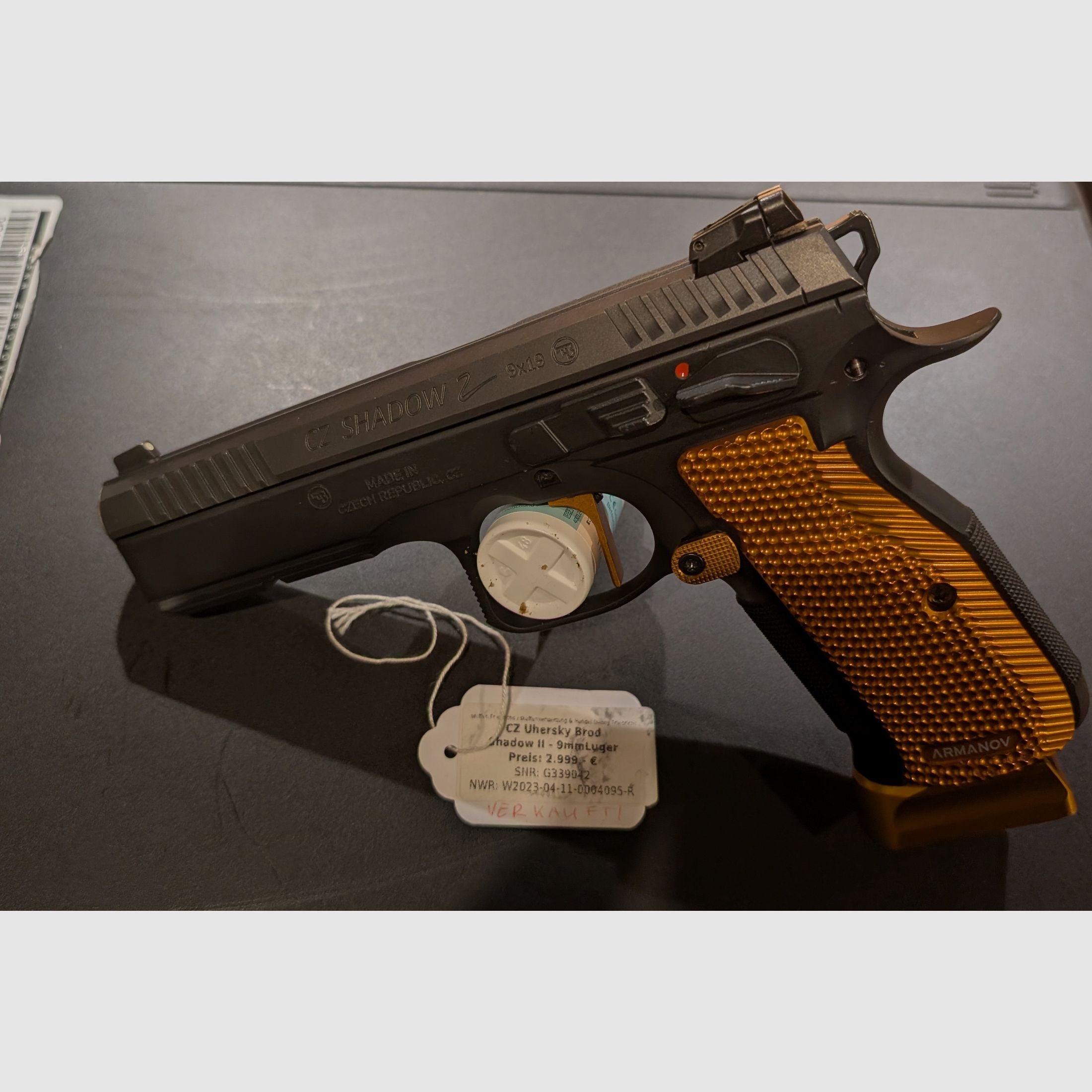 CZ Shadow 2 Orange mit SA Matchabzug