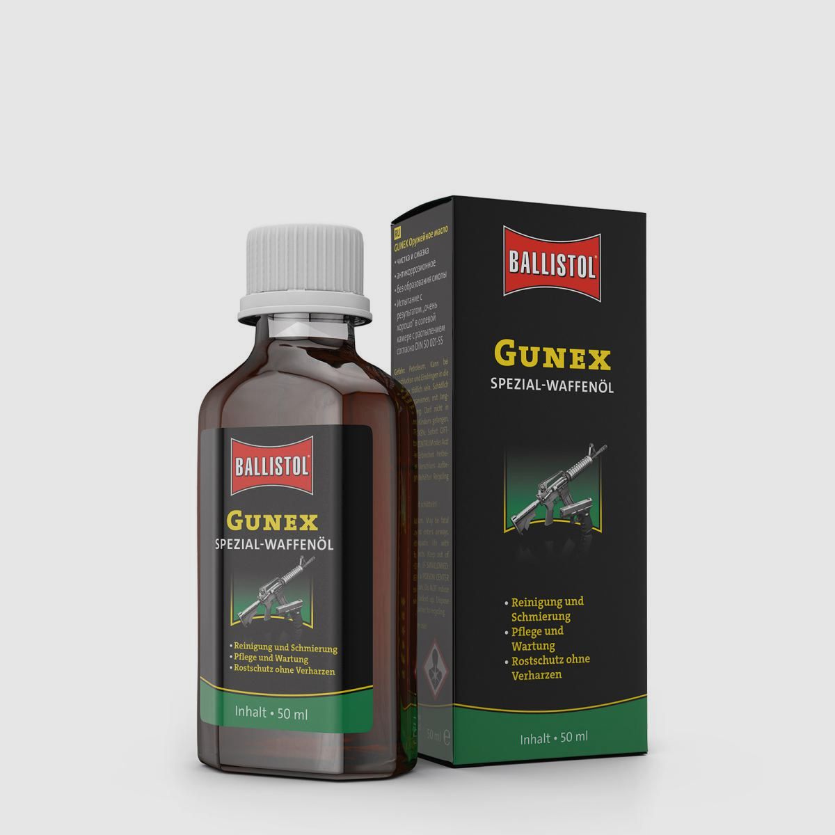 GUNEX huile pour armes 50ml bouteille