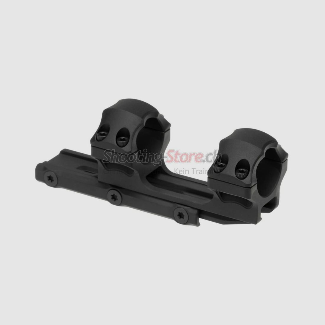 Leapers Accu-Sync 25.4mm Medium Profile 34mm Offset Rings Black