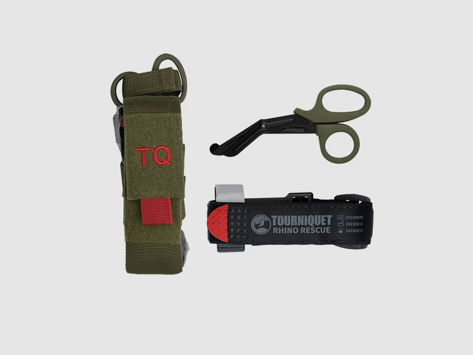 Rhino Rescue Rhino Rescue Tourniquet mit Pouch und Schere - Oliv