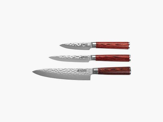 Set Coffret 3 couteaux - Série Pakka X50 Wusaki