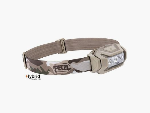 Petzl Stirnlampe Aria 2R RGB | 625 lm | Camo Braun