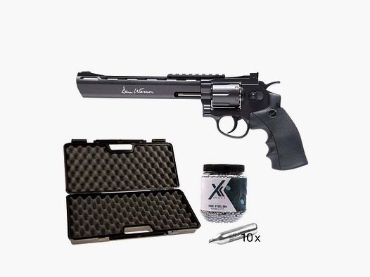 Dan Wesson Dan Wesson 8 inch zwart 4,5 mm koffer-set