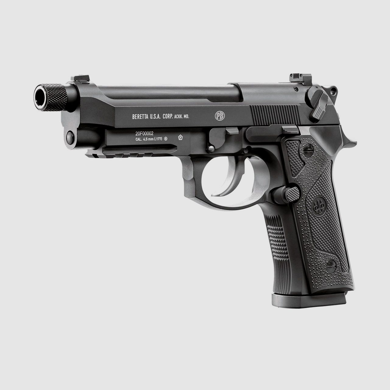 B-Ware CO2 Pistole Beretta  M9A3 FM schwarz Vollmetall Blowback Kaliber 4,5 mm BB (P18)