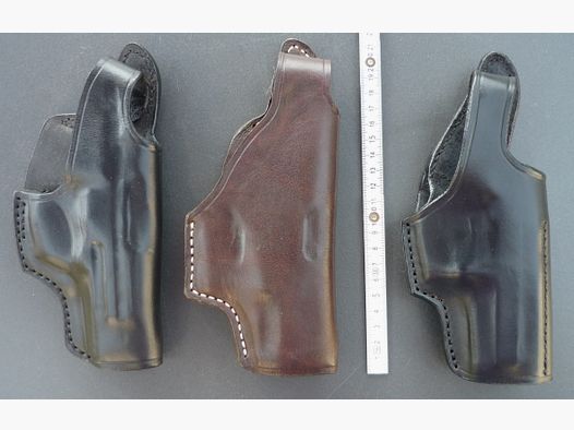 HKDesign Holster  Art. Nr.  002 : Einfachholster mit Snapverschluß  -  für: P88 COM,  P88,  Ber.8000   -  für Rechtshänder