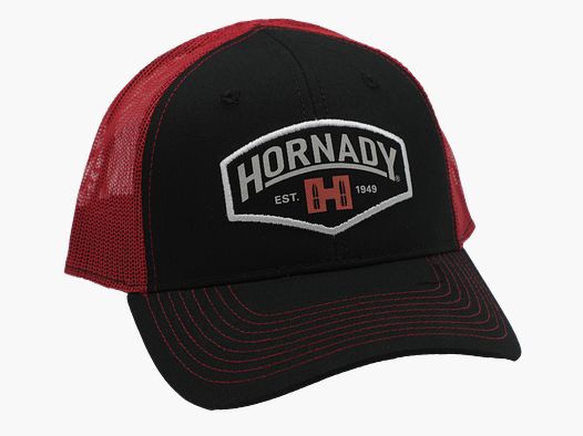 Hornady Czapka Ochronna Czarna Czerwona Est. 1949