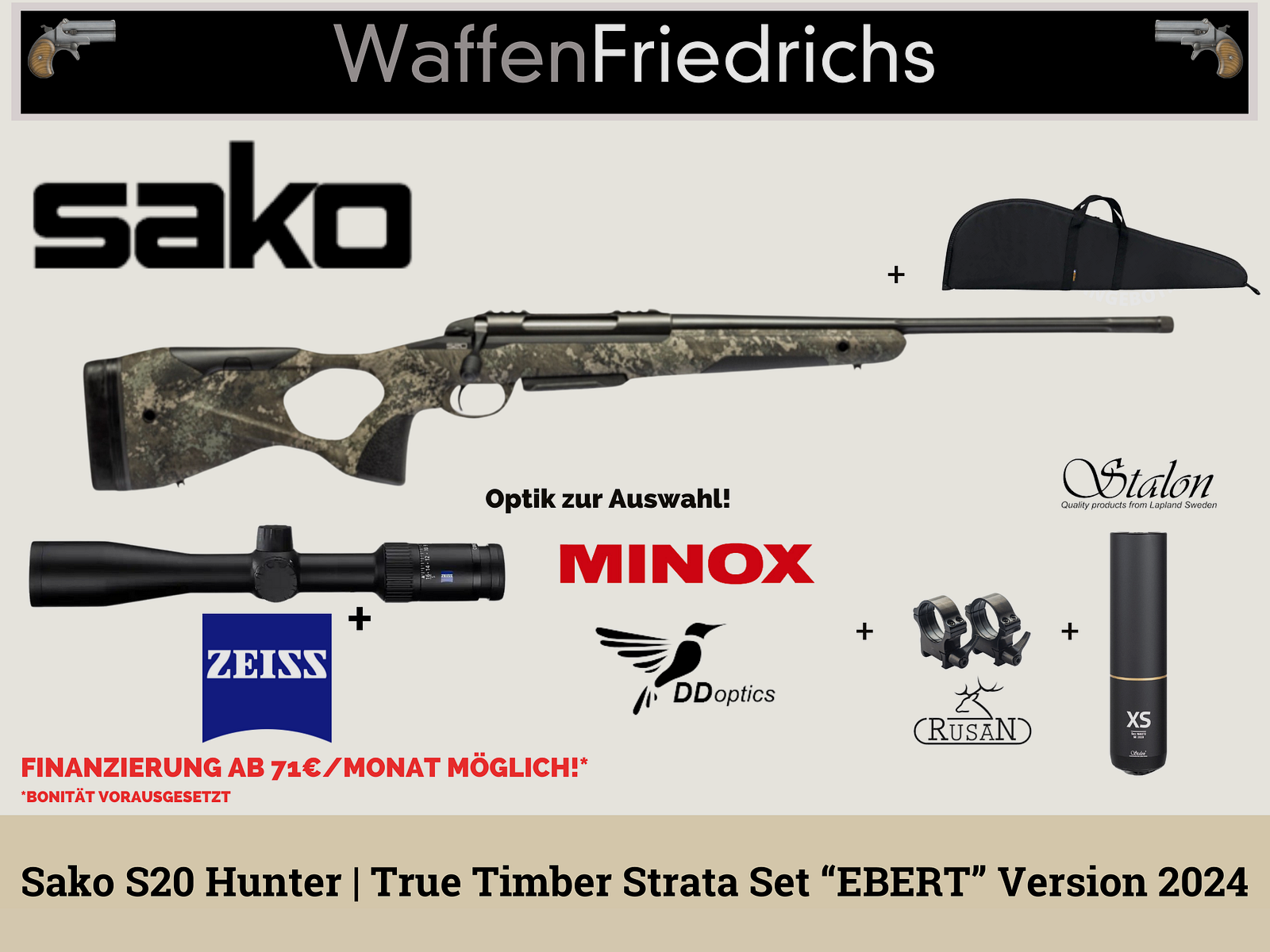 SAKO S20 HUNTER True Timber Strata | TOP DEAL! Komplettangebot "EBERT"  - WaffenFriedrichs , Bild 1 von 7