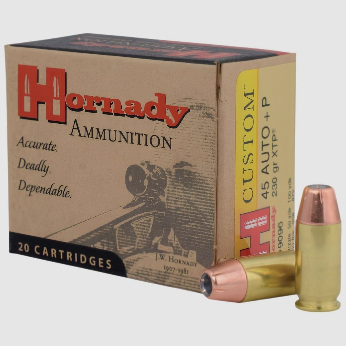 .45 ACP +P Hornady XTP Custom 230 gr/14.9 g (9096), image 1 of 2