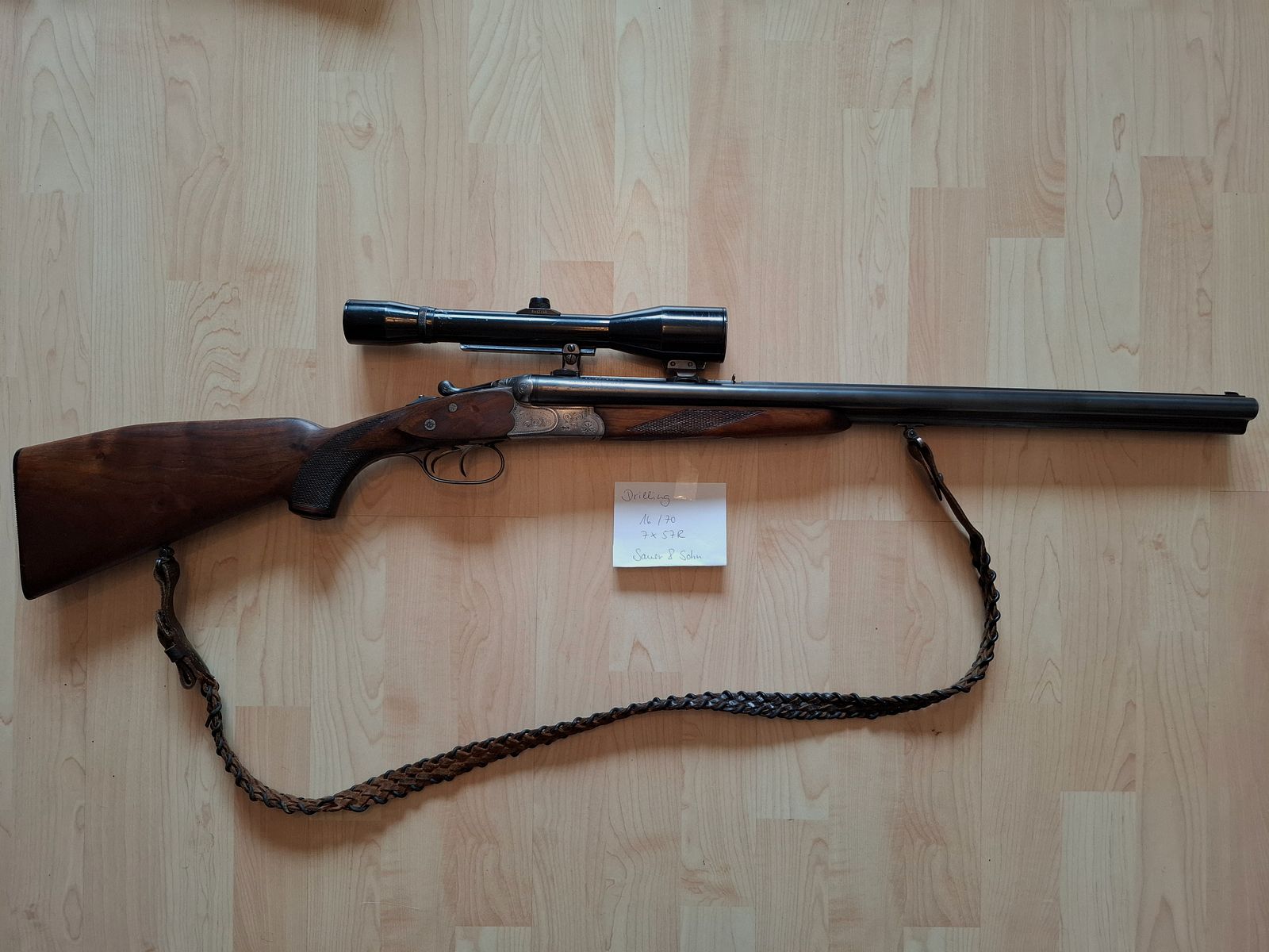 Sauer & Sohn Drilling 7x57R 16/70