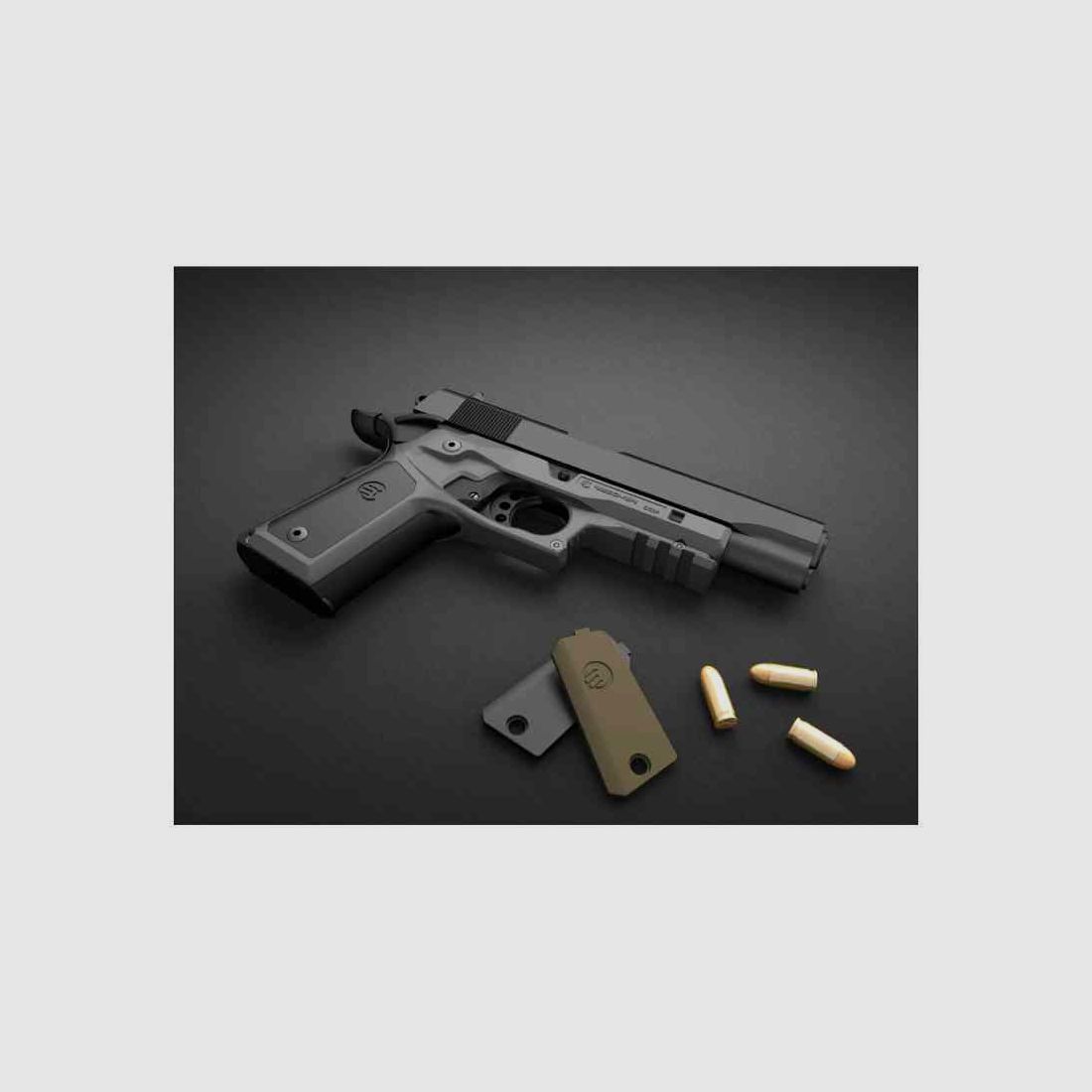 Recover Tactical 1911 GRIP AND RAIL SYSTEM mit farbigen Inlays