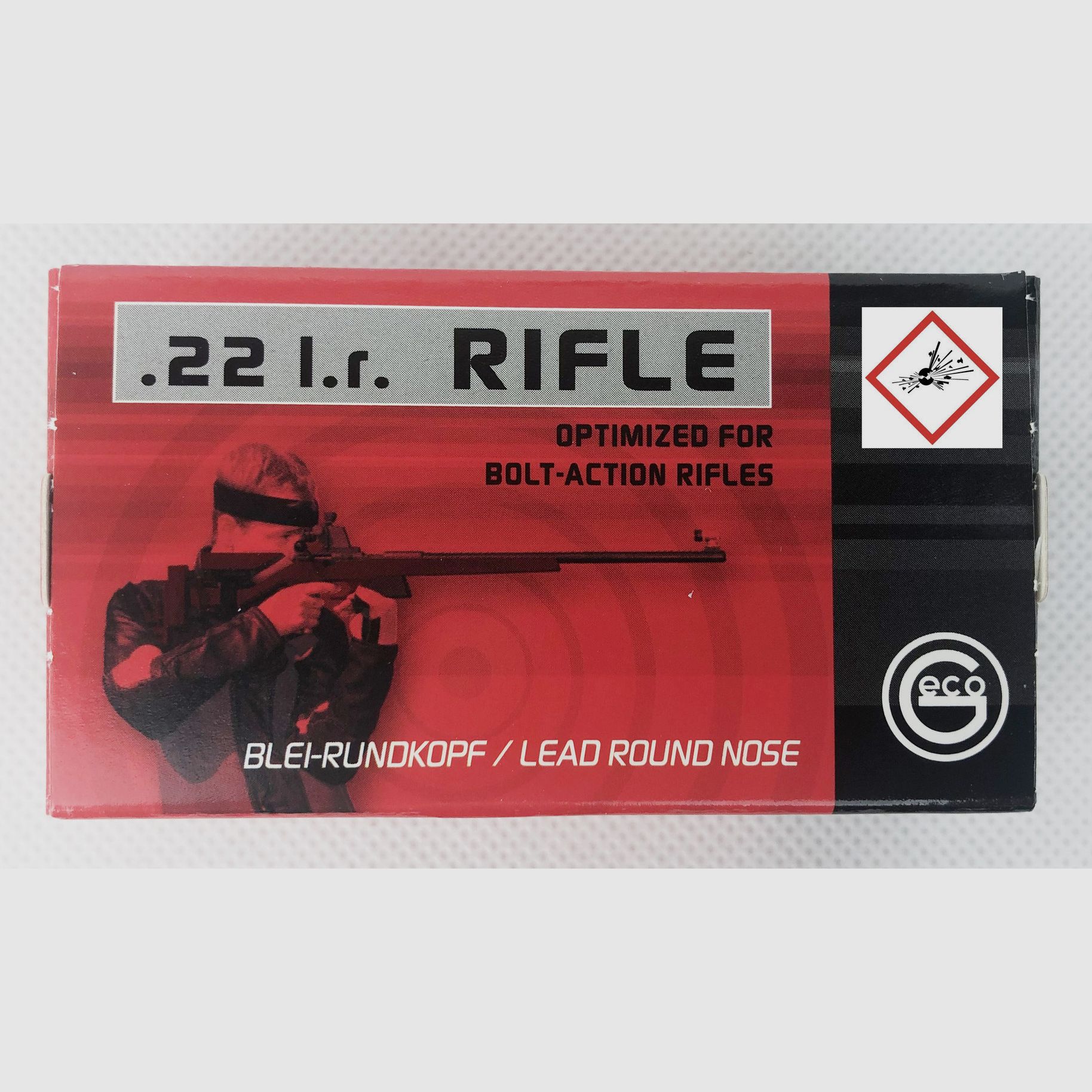 Geco Small Caliber Cartridge Rifle .22lr RN 40grs