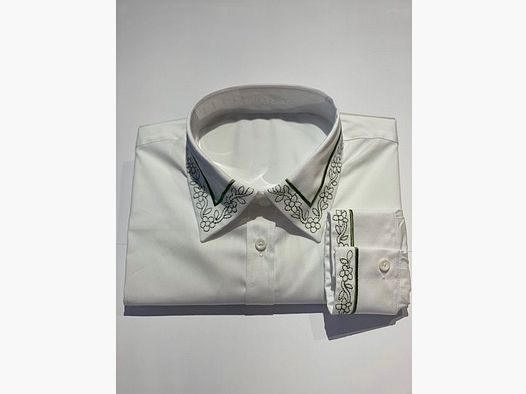 Blusa Wallmann con fiori verdi