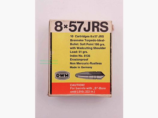 DWM, Berlin cartouches de fusil 8x57JRS