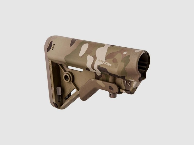 B5 SYSTEMS AR-15 BRAVO STOCK COLLAPSIBLE MIL-SPEC MULTI-CAM, image 1 of 5