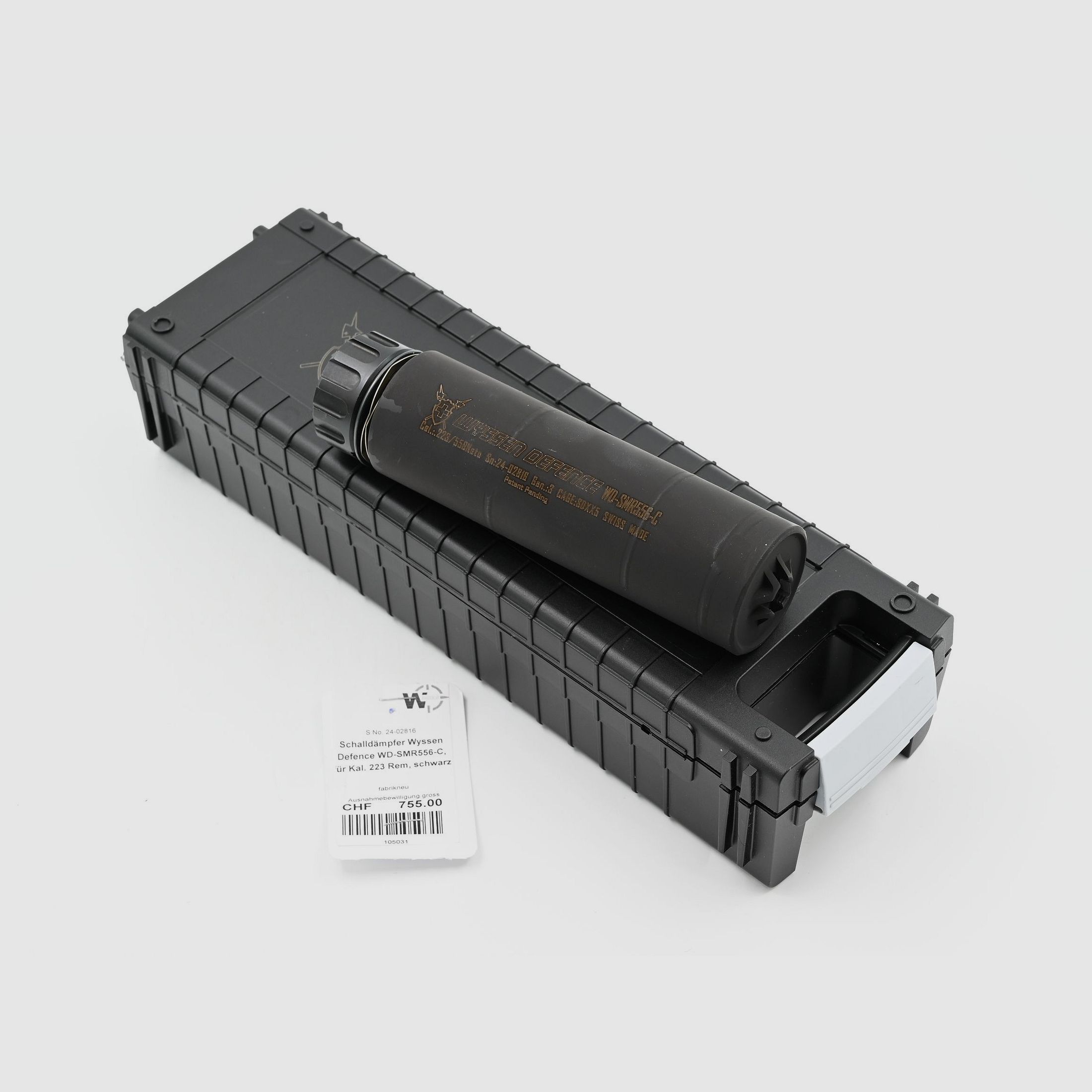 Schalldämpfer Wyssen Defence WD-SMR556-C, schwarz, .223/5.56mm