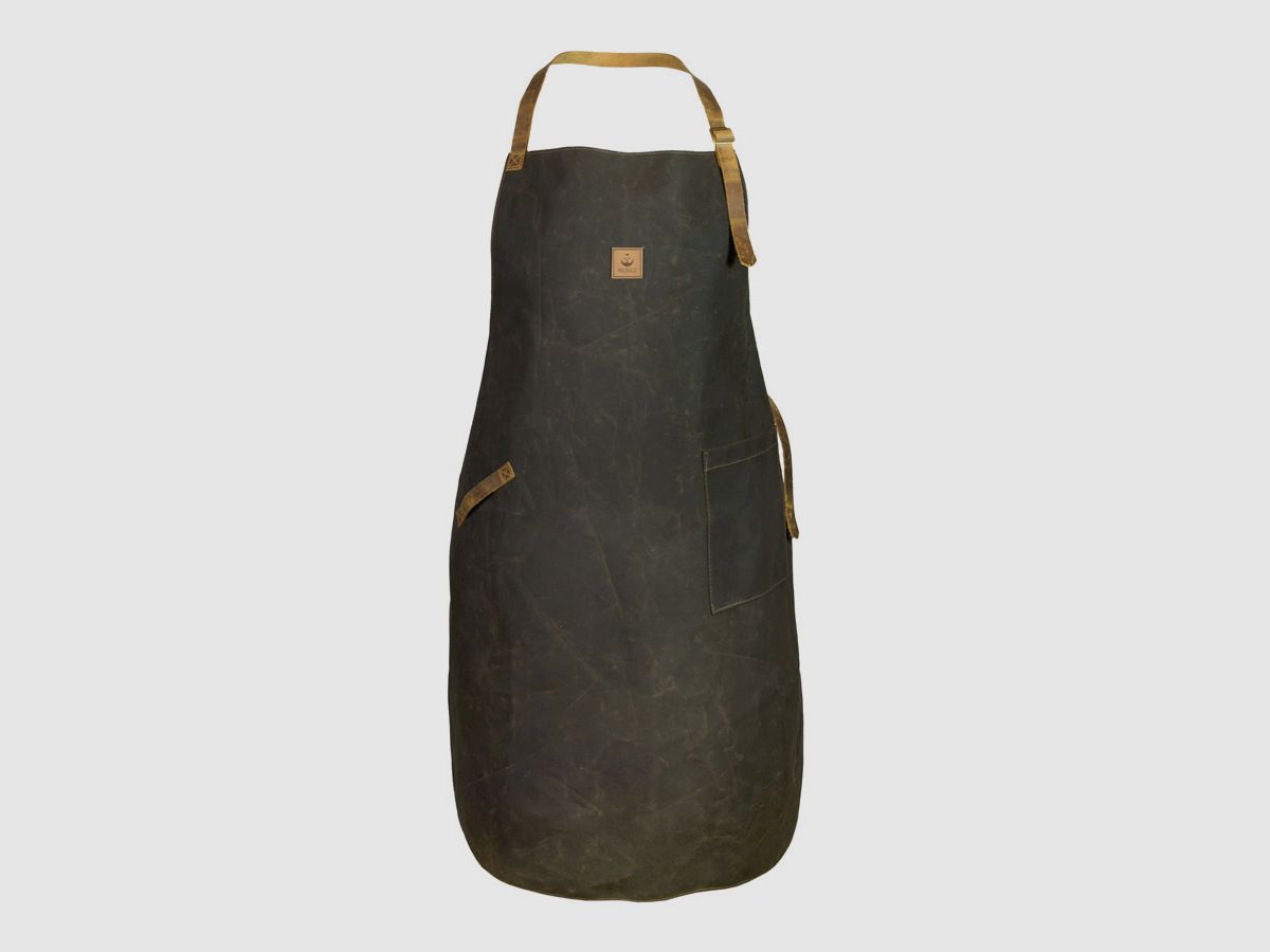 Arbeitsschürze "Saubermann" aus Waxed Cotton