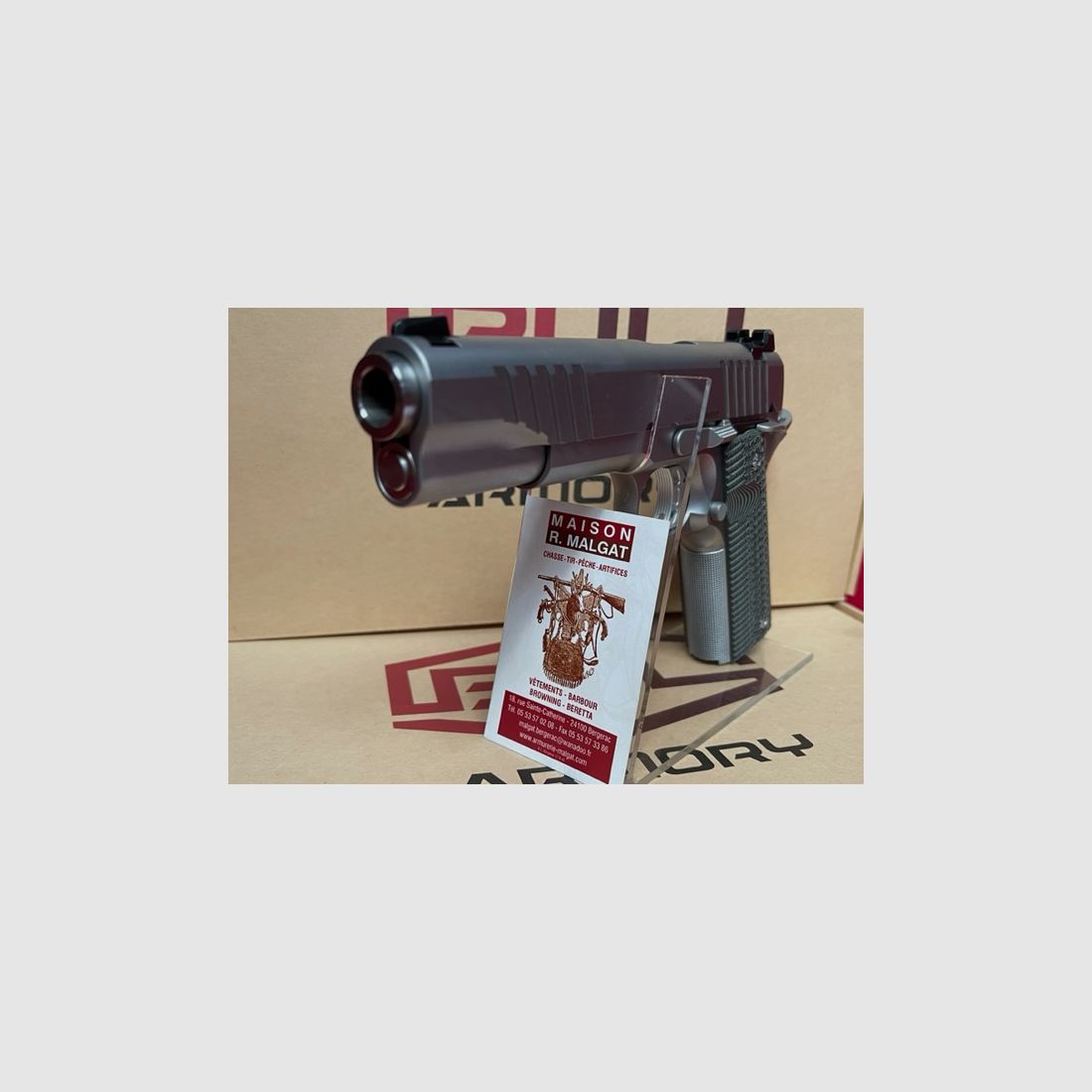 BUL 1911 Gov Bull Barrel Silber 45 ACP (auf Bestellung), Bild 3 von 4