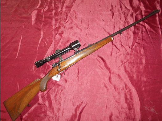 sehr selten 98er Jagdgewehr FN Herstal Zivilmauser ohne Daumenloch 8x57is mit Hensoldt 6x