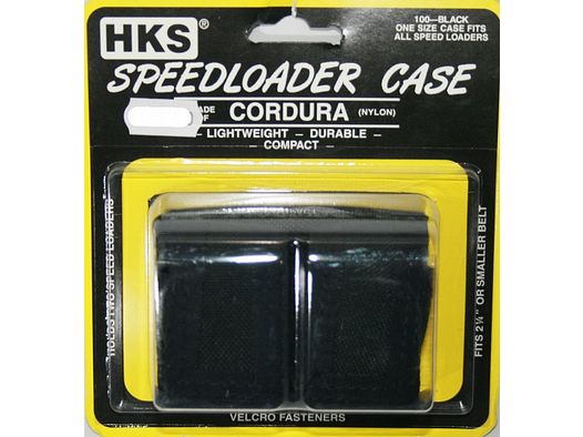 HKS Speedloader Doppeltasche aus Cordura | schwarz | passen für alle HKS>S&W/Smith&Wesson/Colt/Ruger