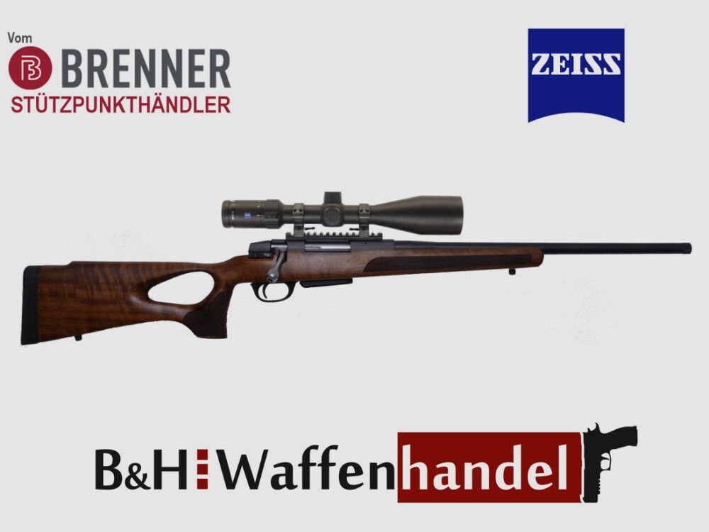 Brenner Komplettpaket: Brenner BR 20 Lochschaft mit Zeiss 3-12x56