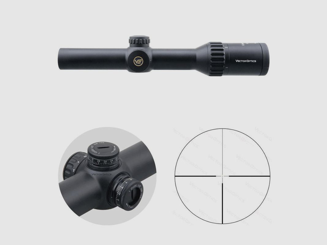 Vector Optics Continental 1-6x24 SCOC-23 new and original packaging with warranty (driven hunt scope, riflescope, LPVO)