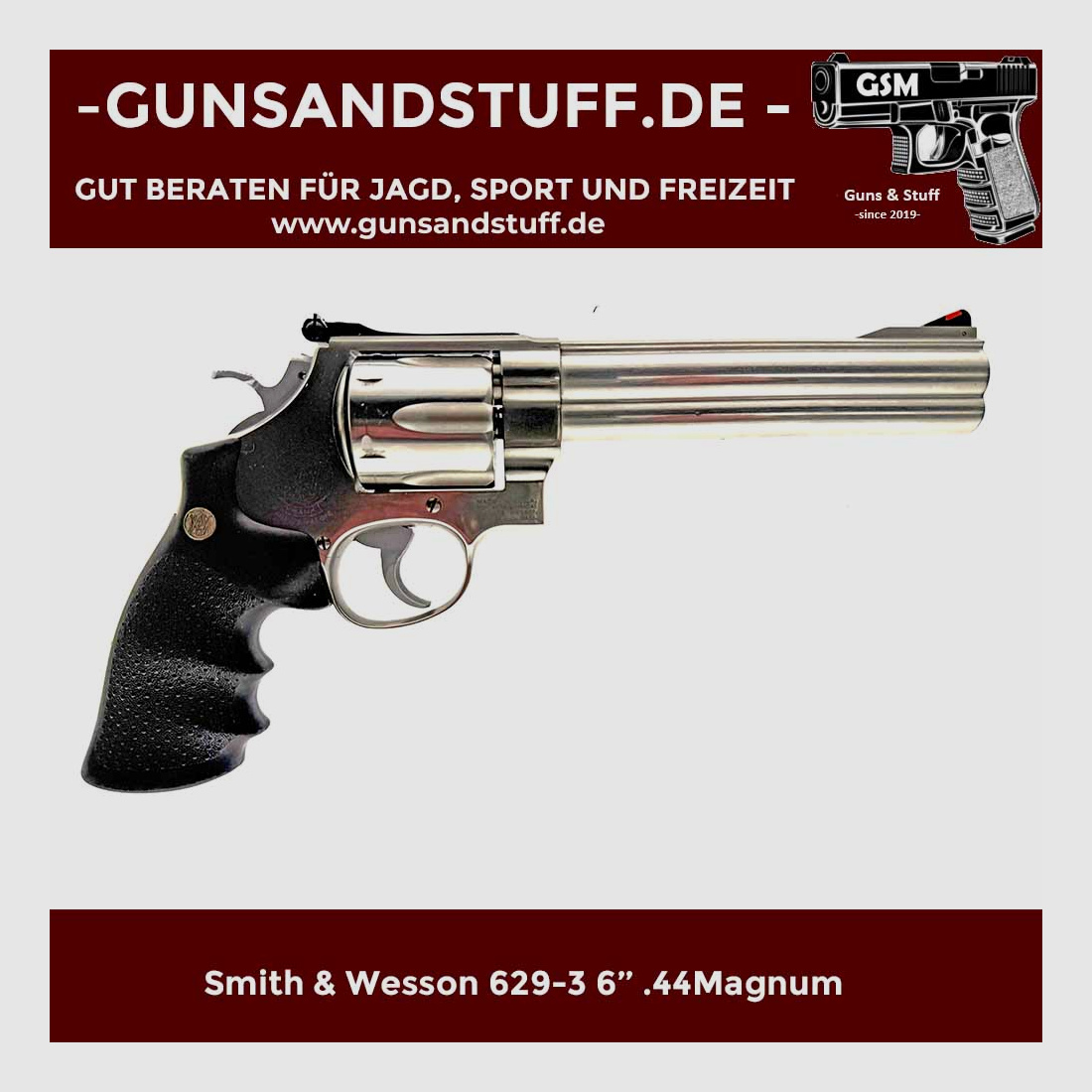 SMITH & WESSON 629-3 6” .44Magnum