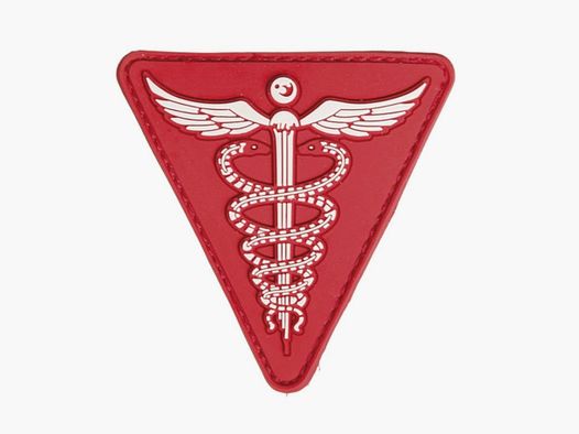 Medizinisches Patch Caduceus ROT