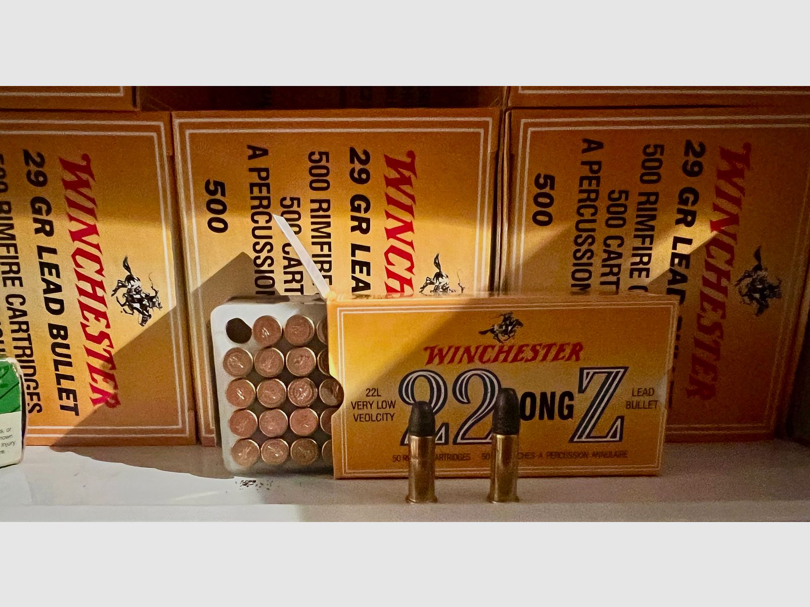 .22lr Z long  Winchester  ( entspricht  .22lr RWS Z ) SONDERPOSTEN  Zimmer Patrone UNTERM HÄNDLERPREIS! 