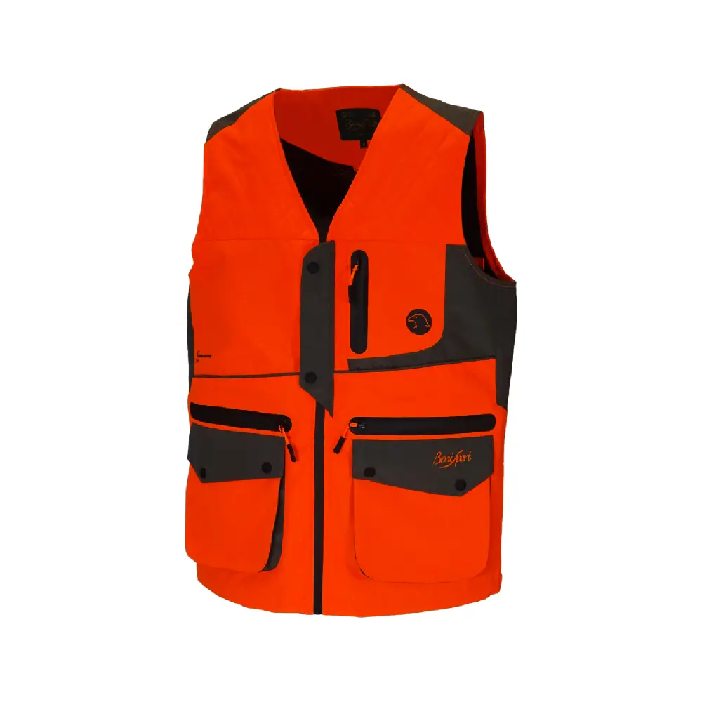 Weste Benisport Orvallo hohe Sichtbarkeit Khaki/Orange