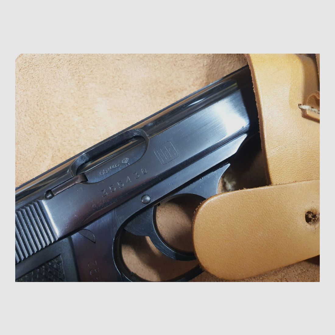 Walther Carl Walther PP Fábrica de armas Ulm/Do. Calibre 7,65mm Browning Sello Nds Policía Niedersachsen