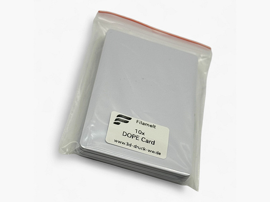 Filamelt DOPE card holder - 10 pack replacement cards