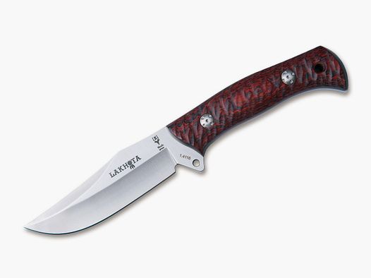 Lakhota Coral Wood Bowie Messer mit sch?ner K?cher-Lederscheide
