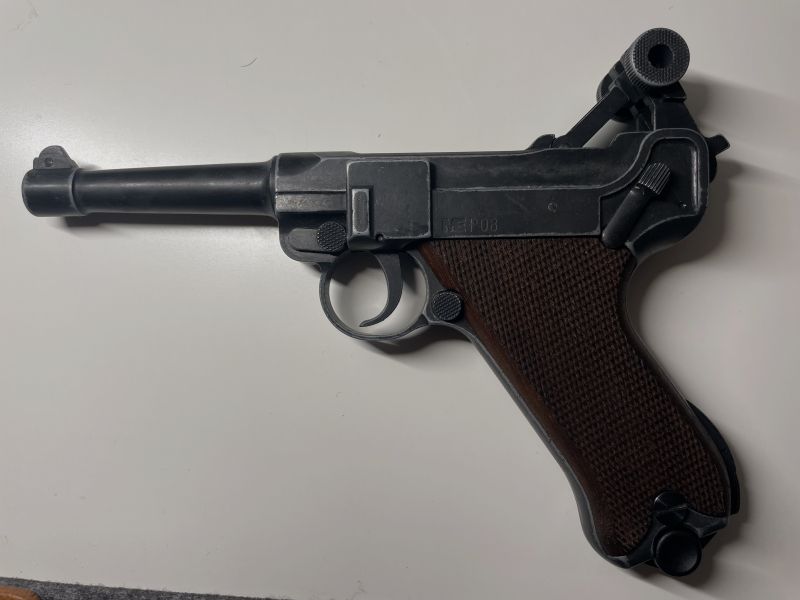 ME P 08 Luger Nachbau 9 mm PAK antikfinish WW2